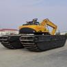 China Swamp buggy Floating Amphibious Pontoon undercarriage excavator for sale working in swamp and water wholesale