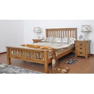 China Mordern Cherry Solid Wood Bedroom Furniture Sets Wooden Double Bed Customized wholesale