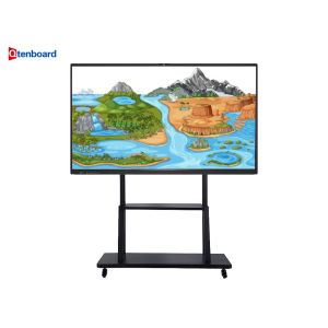 China Qtenboard Nuevo diseño 65 75 Digital 4k Ultra HD Mobile Smart Interactive Board 85 pulgadas Interactive White Board inteligente supplier