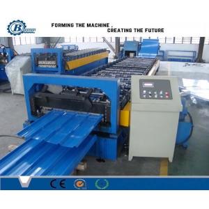 High Efficient Metal Roofing Roll Forming Machine , Colors Galzed Metal Sheet Roll Forming Equipment