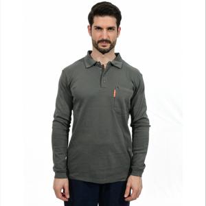 UL FR Henley Shirt Cotton Knit Flame Resistant Polo Shirts HRC2