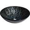 China glass round vanity top bathroom sink TY-033 420*420*145*12MM wholesale