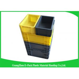 China Self Adhesive Label Holders Stackable Plastic Storage Containers , Euro Plastic Storage Boxes supplier