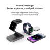 China 15W 最大出力 iPhone 12 13 14 15 タイプC 入口ポート用の3イン1ワイヤレス充電器 wholesale
