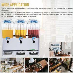 3 Tanks Commercial Dispenser Machine Electric Refrigerated Beverage Fruit Juice