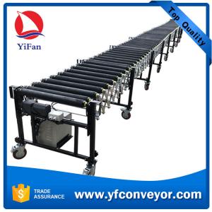China Flexible Extendable Rubbered Roller Conveyor supplier