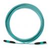 Flat Round Fiber Optic Patch Cord Multimode 4G/5G MPO To LC With 12 Core Ribbon