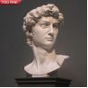 China Custom Marble David Bust Sculpture Western Design Style Statue wholesale
