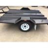 8x6 Motor Bike Motorcycle Utility Trailer , Easy Load Tandem Axle Utility