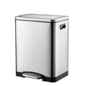 Household Kitchen Trash Can With Foot Pedal Silent Lid Close