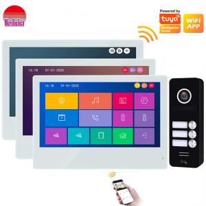 Video door bell app remote unlock door phone two way talking door intercom touch screen intercom system