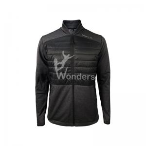 Men's Hybrid Sport Breathable Fleece Jacket Long Sleeve 100% Polyester