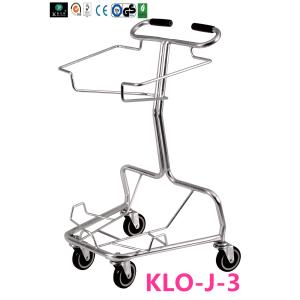 China Trole do cesto de compras do rolamento do chapeamento de cromo com dois metal ou a cesta 50L do plástico supplier