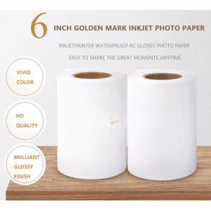 Golden Mark 6 inch 152mm 50m 240g Waterproof RC Glossy dx100 Roll Inkjet Photo Paper for Fuji Dry Printer