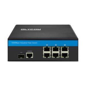 6RJ45 Ports Manageable Poe Switch ,  Rugged Network Switch 100m POE Distance