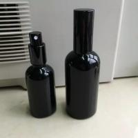 China Glass Airless Pump Bottles Fine Mist Sprayer Black Atomizer on sale