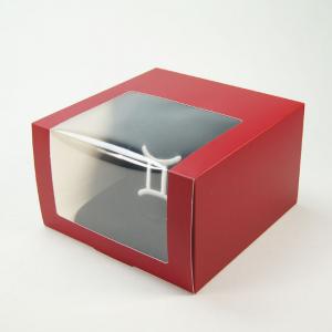 China Reusable Cookie Dessert Packaging Box Clear Window Paper Cupcakes Boxes With Inserts supplier