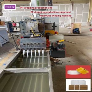 China High Speed PLC PP Strapping Band Making Machine With 100cc Metering Pump wholesale