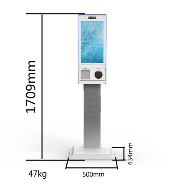 Máquina de pago automática de kiosco de punto de venta inteligente con escáner de impresora de cámara