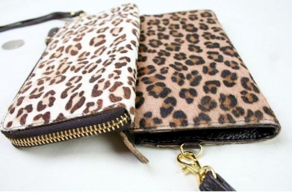 OEM fashion animal skin ladies hand wallet key G3612