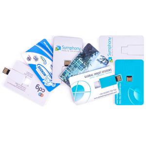 Full Color Logo Printing Credit Card USB Flash Drives 4GB 8GB Company Gifts