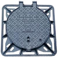 China Heavy Duty Ductile Iron Manhole Cover And Frame 54kg Anti Slip EN124 on sale