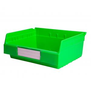 Efficiently Store Tools in Warehouse with Stackable Plastic Bins Solid Box Style