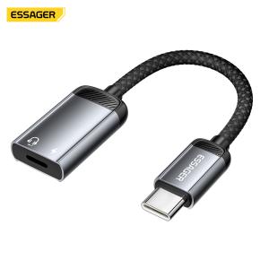 China Essager ES-YP27 Usb Type C To Lightning iPhone Audio Converter Charger Adapter Cable wholesale