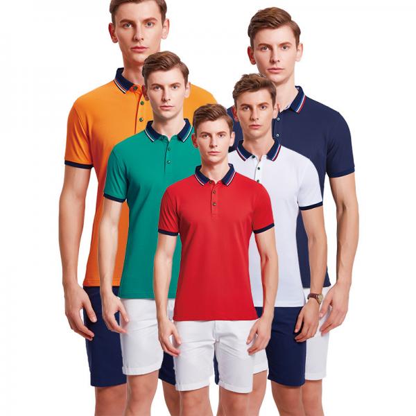 5XL Size Plain Dyed Casual 3D Polo T Shirt Flyita V Neck Men Blank