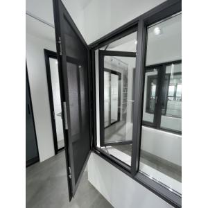 Powder Coated Aluminum Casement Windows Soundproof With EPDM / Silicone Sealant