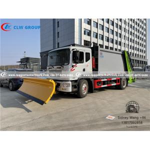 China Dongfeng 12000 Liters Garbage Compactor Truck With Snow Shovel supplier