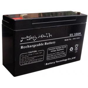 Industrial 6 Volt 10ah Rechargeable Battery , Lead Acid Storage Battery