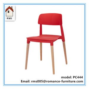 o plástico colorido preside a cadeira plástica dos pés de madeira para a venda PC444