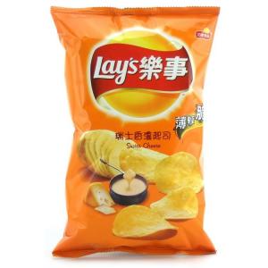 Lays Swiss Cheese Potato Chips - 54g - An Essential Addition to Your Range of Asian Snacks for Wholesale Market