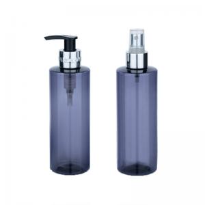 250ml Purple Empty Shampoo Lotion Bottles Set Stylish With Silver Pump Head