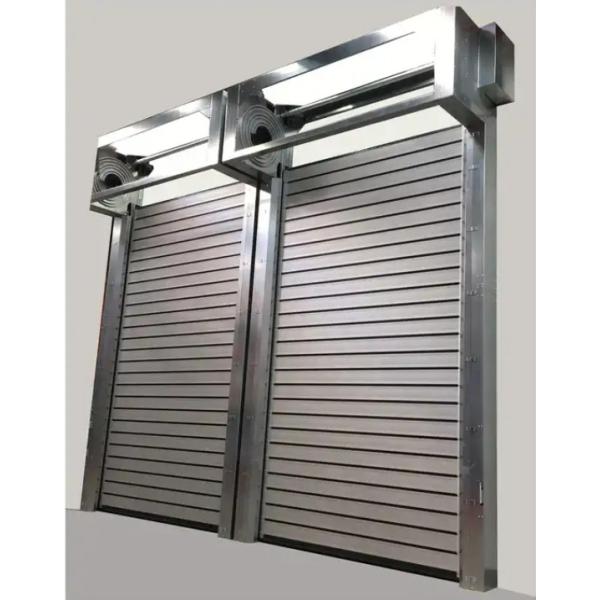 China Porte en spirale en aluminium à grande vitesse efficace avec commande PLC 0,8 m/s Vitesse d'ouverture -20°C~50°C Temp. wholesale