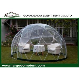 China Aluminum Frame Prefab Large Glass Dome Tent Garden House For Party supplier