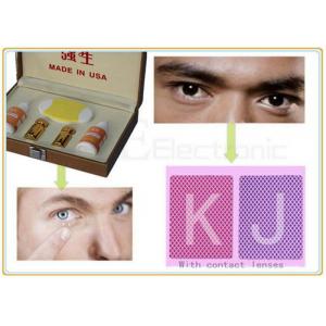 China IR Marked Cards Contact Lenses Poker Reader For Cheating Poker Games supplier
