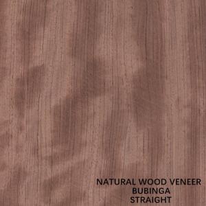 China Straight 0.5mm Africa Natural Bubinga Wood Veneer For Furniture / Musical Instruments supplier