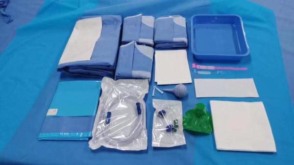 Blue C Section Surgical Drape Waterproof Design with PP Material