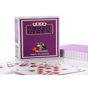 China Plastic Modiano Poker Index Marked Poker Cards For Casino Games supplier
