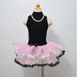 children ballet tutu skirt with pearl necklace for kids dance costume latin dance dress