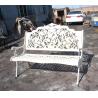 China Rattan White Cast Iron Table And Chairs / Antique Metal Outdoor Armchair wholesale