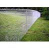 China Electro Galvanized Chain Wire Fencing With Post , High Chain Link Fence Fabric wholesale