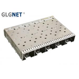 China 1x5 Multiple Port Sfp Socket SFP+ Cage One Piece Copper Alloy Construction supplier