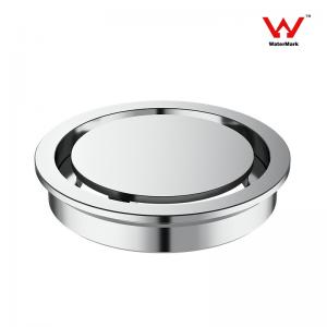 China Recessed Circular Shower Drain , Brass Round Floor Drain Without Trap supplier