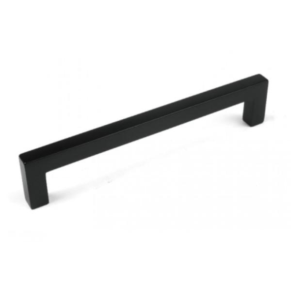 Powder Coated Cabinet Hardware Pulls , Decorative Cabinet Knobs  Flat Black Finish