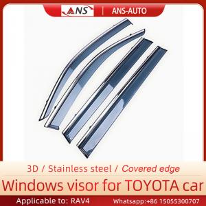 Tinted Toyota Smoke Window Visor Side Deflectors With Acrylic Strip