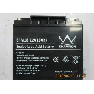12V 18AH Uninterruptible Power Supply Battery , Lead Acid Storage Battery