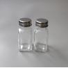 50ml square spice glass jar salt and pepper shaker bottle